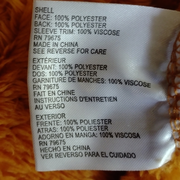 Lucky Brand Womens Hooded Fleece Sherpa Pullover Stripes Sweatshirt Size Medium - Picture 5 of 5